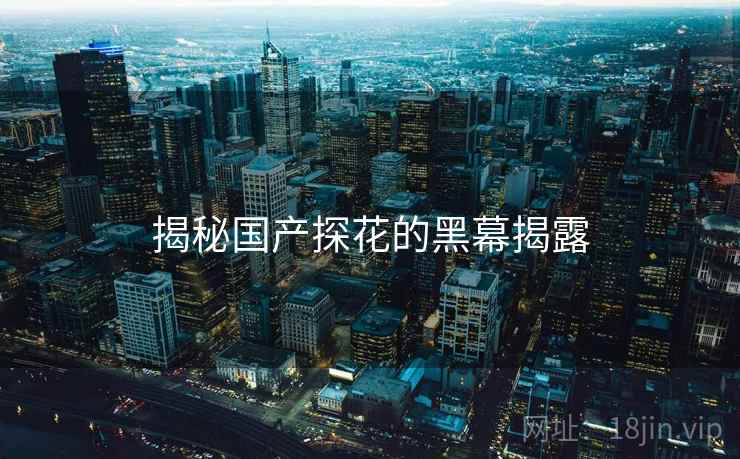 揭秘国产探花的黑幕揭露