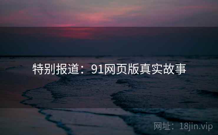 特别报道：91网页版真实故事