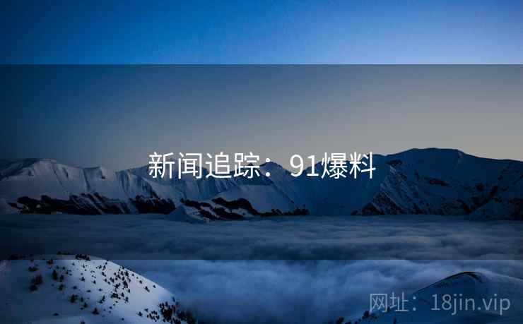 新闻追踪：91爆料