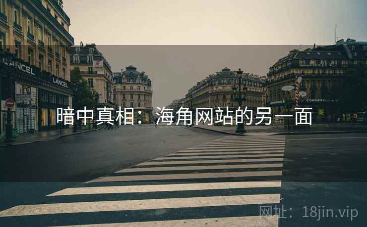 暗中真相:海角网站的另一面